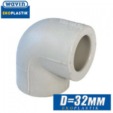 Угол паечный Wavin D32x90 град.